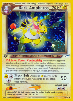 Pokémon Dark Ampharos 1/105